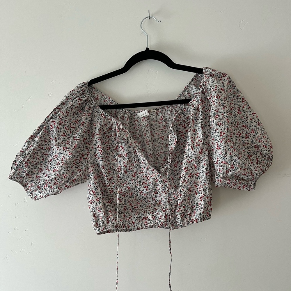 Doen Lotus top in briarwood floral